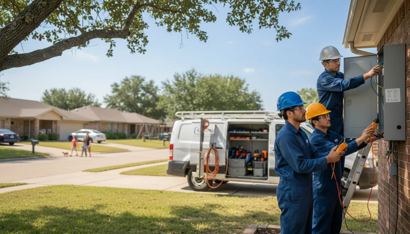 Certified electrician providing emergency electrical services in West Concord, MN